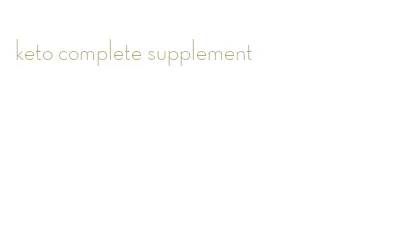 keto complete supplement