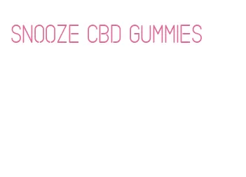 snooze cbd gummies