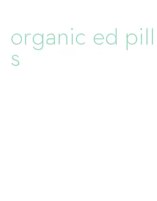 organic ed pills