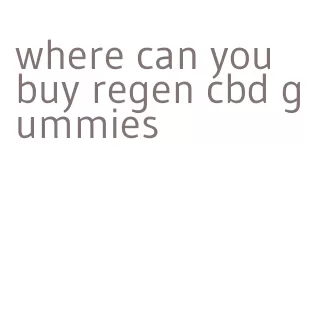 where can you buy regen cbd gummies