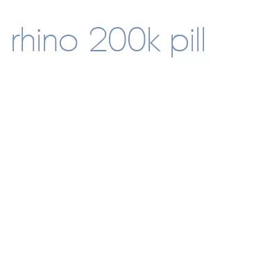 rhino 200k pill