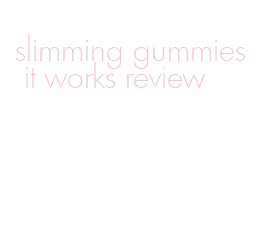 slimming gummies it works review