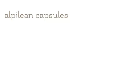 alpilean capsules