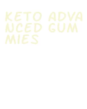 keto advanced gummies