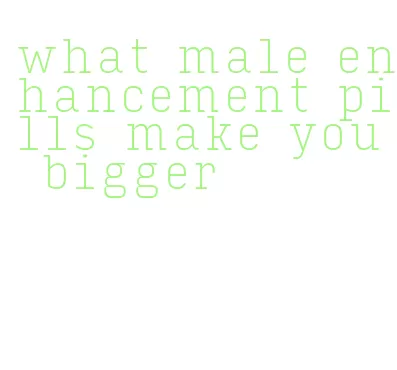 what male enhancement pills make you bigger