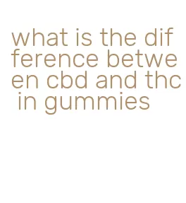 what is the difference between cbd and thc in gummies