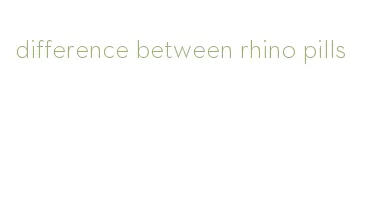 difference between rhino pills