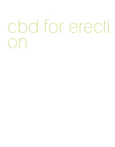 cbd for erection