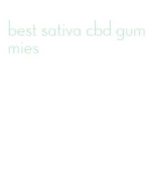 best sativa cbd gummies