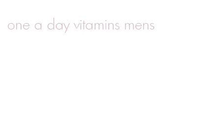 one a day vitamins mens