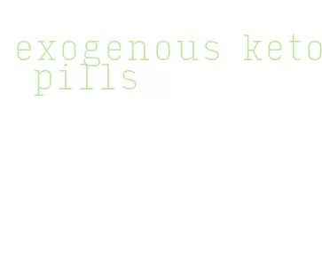 exogenous keto pills