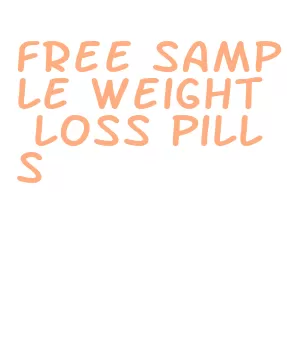 free sample weight loss pills