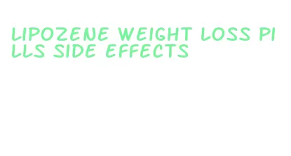 lipozene weight loss pills side effects