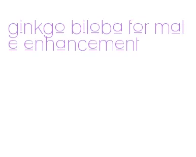 ginkgo biloba for male enhancement