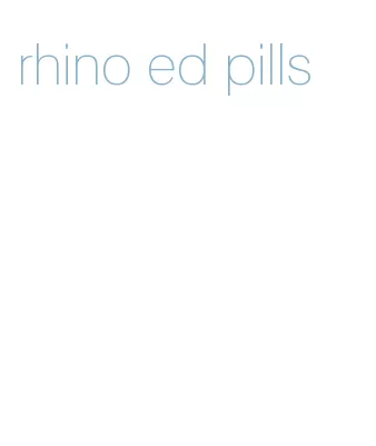 rhino ed pills