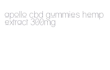 apollo cbd gummies hemp extract 300mg