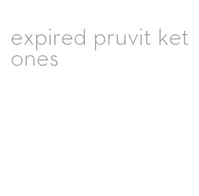 expired pruvit ketones