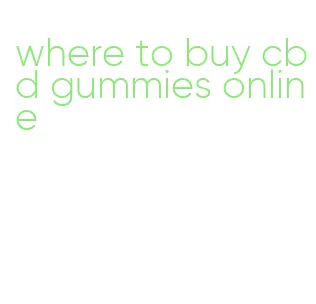 where to buy cbd gummies online