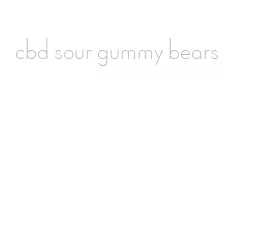 cbd sour gummy bears