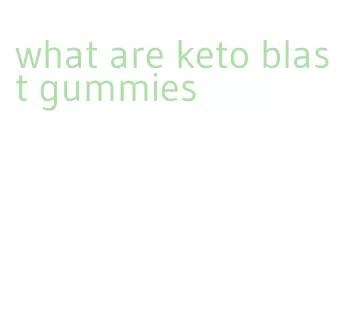 what are keto blast gummies