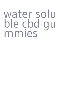 water soluble cbd gummies