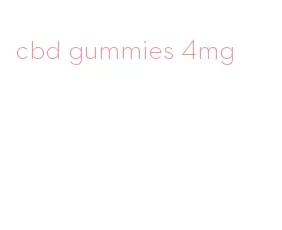 cbd gummies 4mg