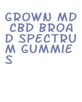 grown md cbd broad spectrum gummies