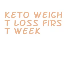 keto weight loss first week