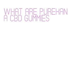 what are purekana cbd gummies