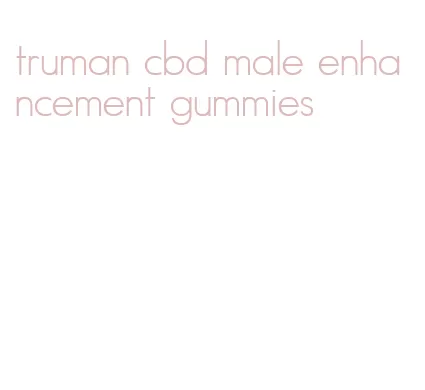 truman cbd male enhancement gummies