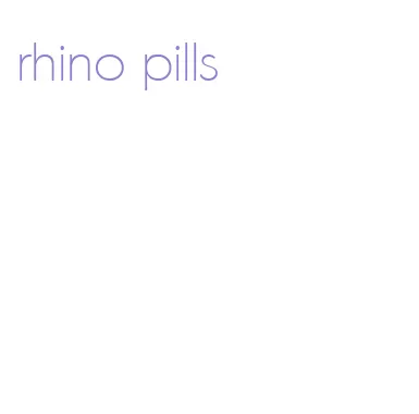 rhino pills