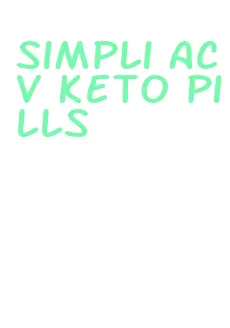 simpli acv keto pills