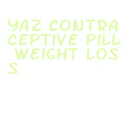 yaz contraceptive pill weight loss