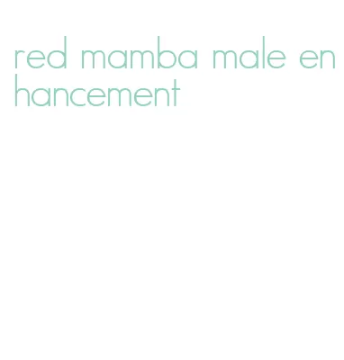 red mamba male enhancement