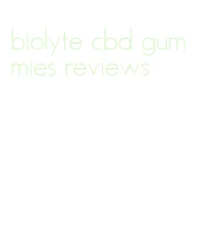 biolyte cbd gummies reviews