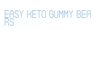 easy keto gummy bears