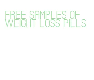 free samples of weight loss pills