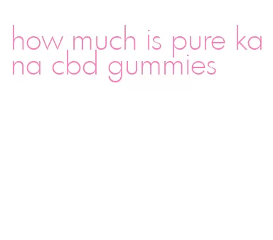 how much is pure kana cbd gummies