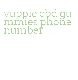 yuppie cbd gummies phone number