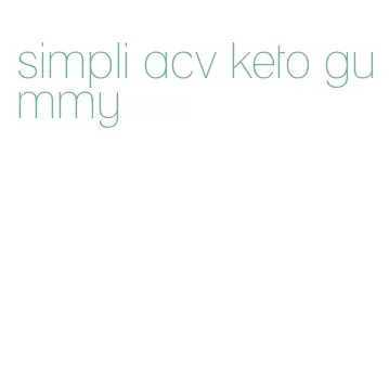 simpli acv keto gummy