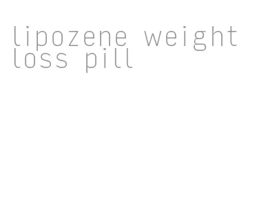 lipozene weight loss pill