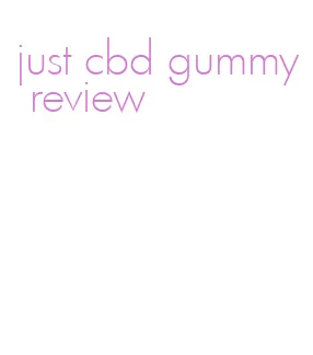 just cbd gummy review