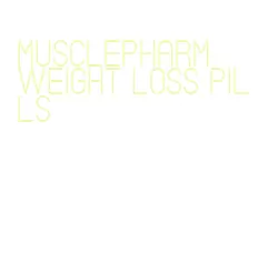 musclepharm weight loss pills