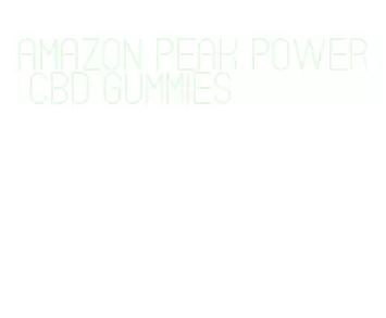 amazon peak power cbd gummies