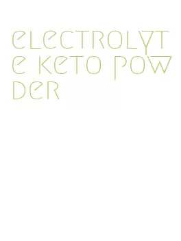 electrolyte keto powder