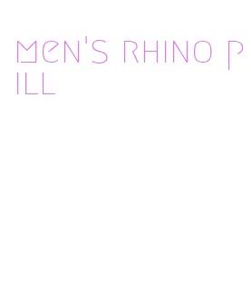 men's rhino pill