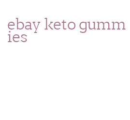 ebay keto gummies