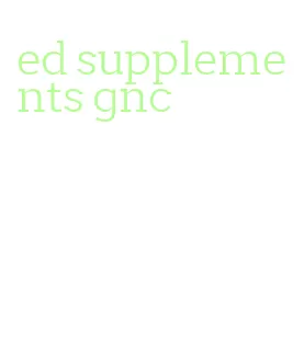 ed supplements gnc