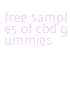 free samples of cbd gummies