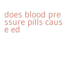 does blood pressure pills cause ed